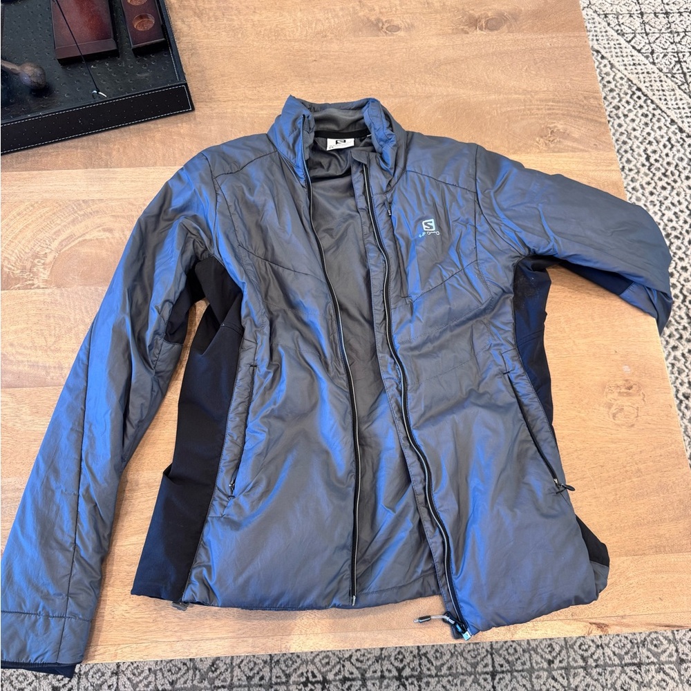 Salomon Charcoal and Black Active Jacket
